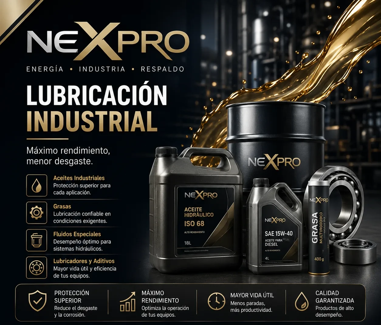 Lubricación industrial NEXPRO Venezuela